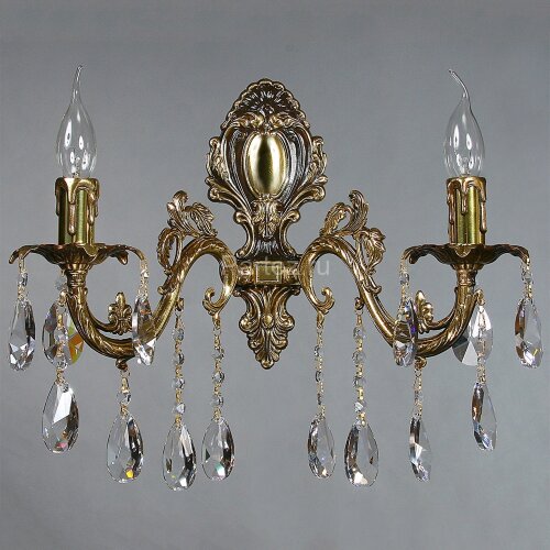 Бра Ambiente 2118/2 PB Leaf crystal