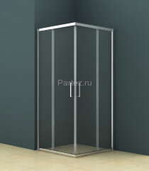 Душевое ограждение Azario SEATTLE 80х80х195 хром, 6мм прозрачное стекло