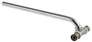 Тройник пресс с хромированной трубкой 20х15х16 мм, 30 см VALTEC