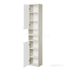 Шкаф подвесной AQUATON Флай одностворчатый, левая, дуб крафт (1A237903FAX1L)