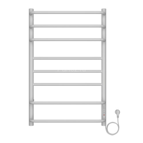 Полотенцесушитель электрический AZARIO MILAN 500/800 8 секций, диммер справа, белый (AZ90858W)