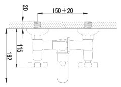 Смеситель Lemark Benefit LM2502C для ванны