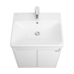 Тумба под раковину AQUATON Сканди 55 Doors универсальная, белый (1A278801SD010)