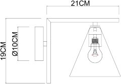 Бра Arte Lamp A7029AP-1BK