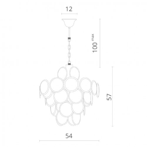 Подвесная люстра Divinare 7566/02 SP-8