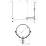 Косметическое зеркало Hansgrohe AddStoris, Золото (41791990)
