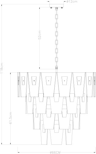 Подвесная люстра Arte Lamp A4066LM-11PB