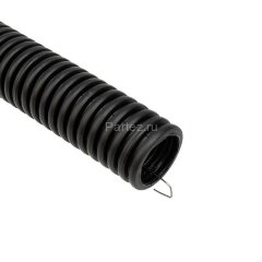 Труба гофрированная ПНД d16мм с протяжкой черн. (уп.100м) Rexant 28-0016-3