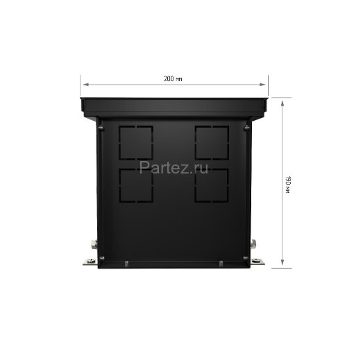 Конвектор внутрипольный Royal Thermo ATRIUM-190/200/1200-DG-U-BL