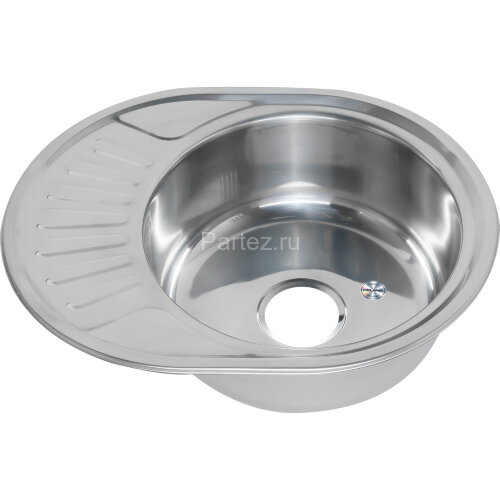 Мойка 5745 U MELANA 0,6/160 в ИУ врезная овальная с сифоном (120 ti *12)