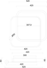 Потолочная люстра Arte Lamp A2658PL-1BK