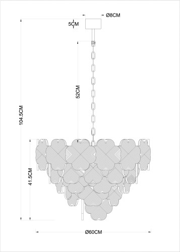 Подвесная люстра Arte Lamp A4077LM-10GO