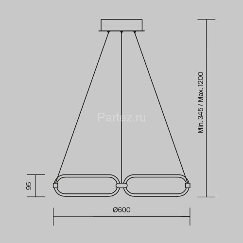 Подвесной светильник Maytoni MOD017PL-L50MG