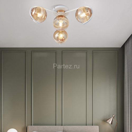 Потолочная люстра Arte Milano 326208/3+1 WH+FG