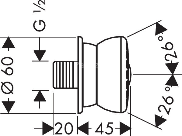 28466000 Bodyvette боковая форсунка 1jet