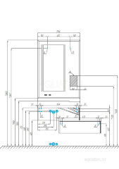 Зеркало AQUATON Сакура 80 (1A236502SKW80)