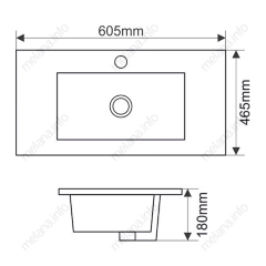 Раковина MELANA MLN-9060D