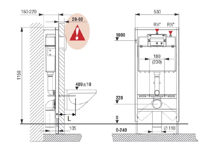 Roca MATEO ПЭК Унитаз + сидение микролифт + инсталляция + кнопка