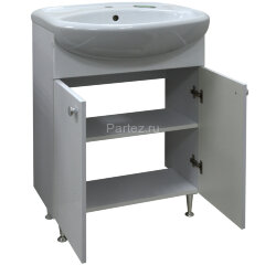 Комплект тумба Моника New 60 напольная 600х840х300 с раковиной Арго 60 (CS00076240)