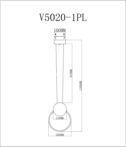 Подвесной светильник Moderli V5020-1PL