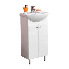 Тумба под раковину AQUATON Мира Н 45 напольная, белая (1A104401MR010)