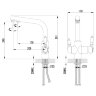 Смеситель Lemark Villa LM4861B для кухни с подключением к фильтру с питьевой водой