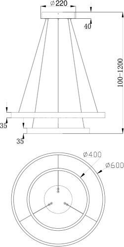 Подвесной светильник Maytoni MOD058PL-L55W4K
