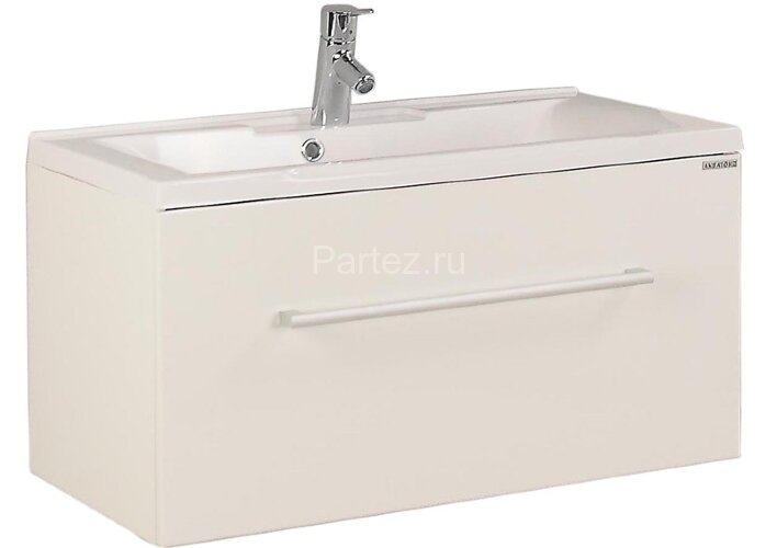 Тумба под раковину AQUATON Мадрид 80 М подвесная, белая (1A126801MA010)