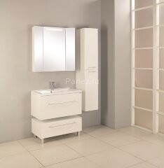 Тумба под раковину AQUATON Мадрид 80 М подвесная, белая (1A126801MA010)