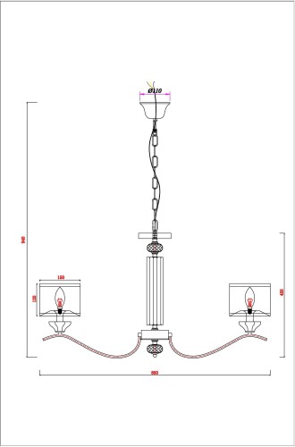 Подвесная люстра Arte Lamp A4091LM-8CC