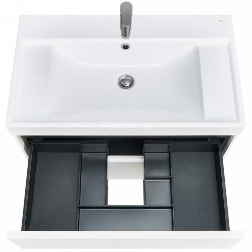 Тумба под раковину Roca Ona 800 подвесная, 2 ящика, белый матовый (A857630509)
