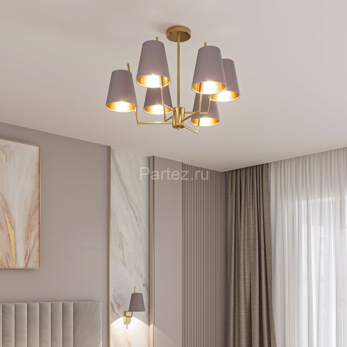 Потолочная люстра Eurosvet 60173/6 латунь