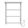 Полотенцесушитель электрический AZARIO VERONA 400/600 3 секции, с полкой, диммер справа, белый (AZ04