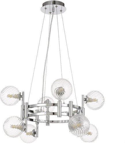 Подвесная люстра Crystal Lux LUXURY SP8 CHROME