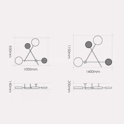 Бра ImperiumLoft DOTS-201