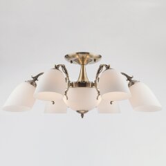 Потолочная люстра Eurosvet 22010/6+2 античная бронза