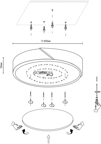 Потолочный светильник Velante 445-427-01