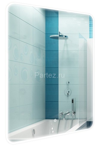 Зеркало AZARIOEsterna Raggio 600х800 влагостойкое с подсветкой, сенсорный выключатель с функцией дим