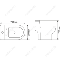 Унитаз-моноблок MELANA MLN-2013
