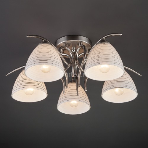 Потолочная люстра Eurosvet 30121/5 сатин-никель