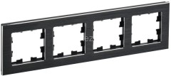 Рамка 4-м BRITE РУ-4-1-БрЧ металл черн. IEK BR-M42-M-K02