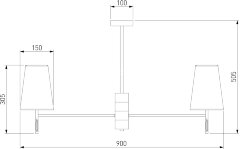 Потолочная люстра Eurosvet 60137/8 хром
