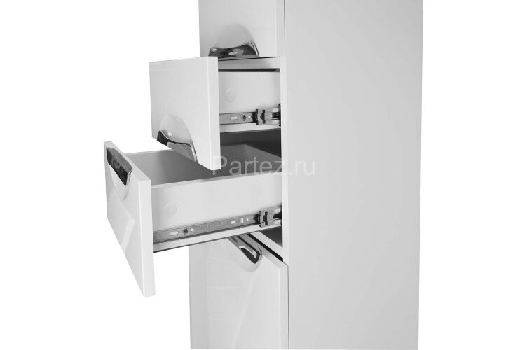 Пенал Loranto Стиль 40 левосторонний, 400х1970х330, белый (CS00024680)