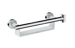 Поручень Hansgrohe Unica с полочкой и держателем для душа, хром (26328400)