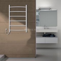 Полотенцесушитель электрический AZARIO VERONA 500/800 6 секций, диммер слева, белый (AZ04758W)