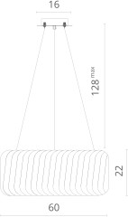 Подвесная люстра Divinare 7568/02 LM-9