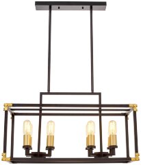 Подвесная люстра Lumina Deco LDP 1140-8 BK+MD