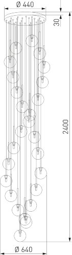 Потолочная люстра TK Lighting 10258 Aurora