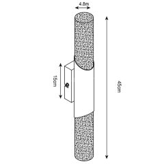 Настенный светильник Arte Lamp A2470AP-2SS