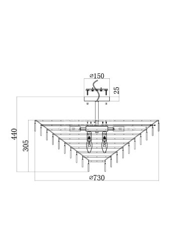 Потолочная люстра Maytoni MOD130CL-14G